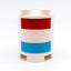 5x LEGO DUPLO Stein Säule rund 2x2x2 weiß rot azurblau Streifen 98225pb005 10875 - nerdyvana.com