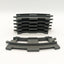 6x LEGO DUPLO Eisenbahn Schienen Kurven Neu Grau gebogen 6378 Dark Bluish Gray - nerdyvana.com