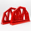 LEGO DUPLO 2x Brücke Brückenträger Bogen Geländer Eisenbahn rot Ersatzteil 51559 - nerdyvana.com
