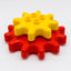 LEGO DUPLO 2x Zahnrad Blume Rummel Kirmes Karussell Antrieb gelb 26832 rot 26835 - nerdyvana.com
