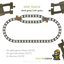 LEGO DUPLO Eisenbahn Side Track 26x Schienen + 2 Weichen Oval Strecke alt - grau - nerdyvana.com