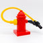 LEGO DUPLO Feuerwehr Hydrant rot mit Schlauch Löschwasser gelb schwarz 6414 - nerdyvana.com