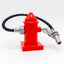LEGO DUPLO Feuerwehr Hydrant rot mit Schlauch Löschwasser silber schwarz 6414 - nerdyvana.com