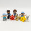 LEGO DUPLO Figuren - Set Familie Vater Mutter Kinder Hund Katze Blumen nerdycustom - nerdyvana.com