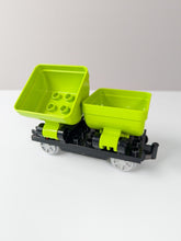 LEGO DUPLO Güterwagen Kipplore grün schwarz Eisenbahn Waggon Train Wagen - nerdyvana.com