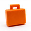 LEGO DUPLO Koffer Gepäck Aktentasche DUPLO Hase beidseitig geprägt orange 6427 - nerdyvana.com