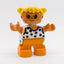 LEGO DUPLO Mädchen Figur blonde Haare Top Blumen Muster orange Hose 6453pb034 - nerdyvana.com