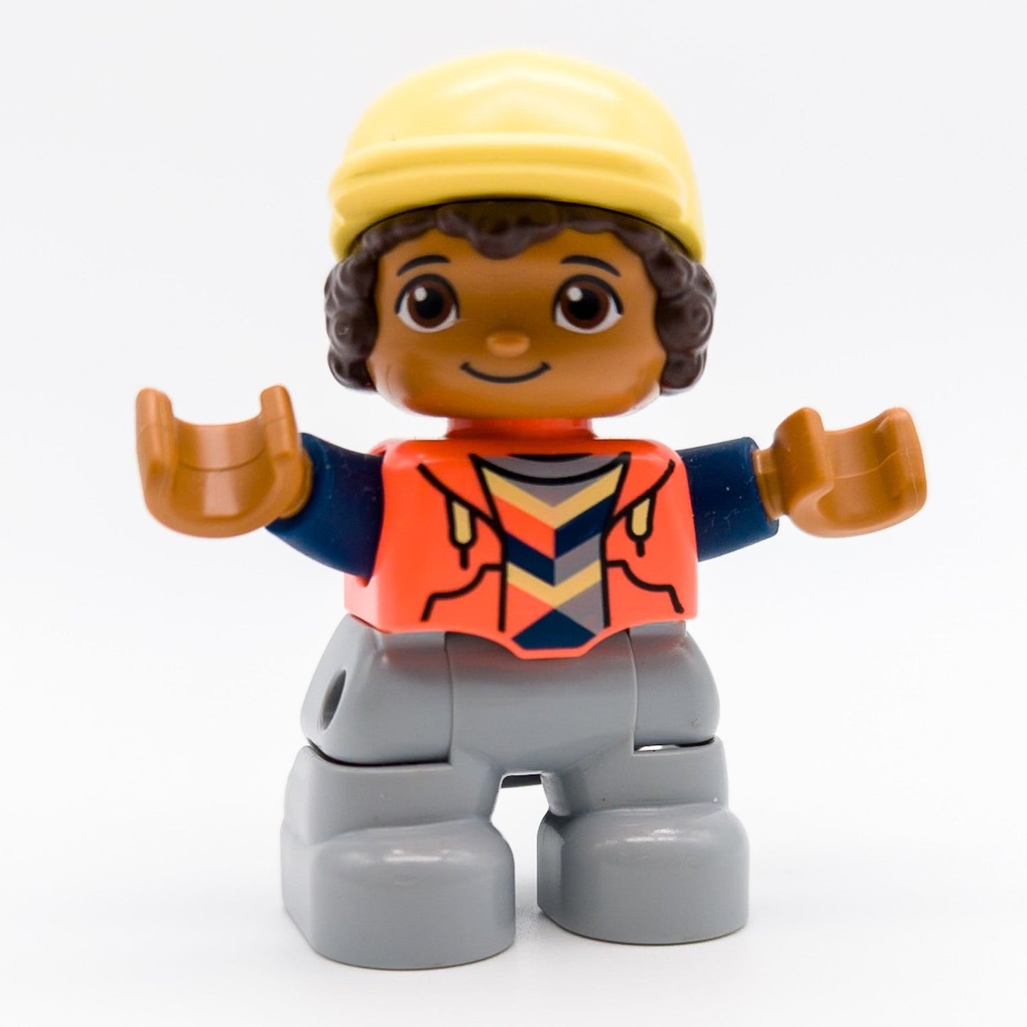LEGO DUPLO Mädchen Kind Figur Kappe neon (coral) orange Hoodie grau 47205pb080 - nerdyvana.com