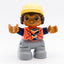 LEGO DUPLO Mädchen Kind Figur Kappe neon (coral) orange Hoodie grau 47205pb080 - nerdyvana.com