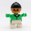 LEGO DUPLO Mädchen Kind Figur Reiterin Reiterhelm grün weiß 6453pb013 - nerdyvana.com