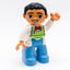 LEGO DUPLO Mann Figur Kellner Pizzeria Italiener Fliege grüne Schürze 47394pb182 - nerdyvana.com