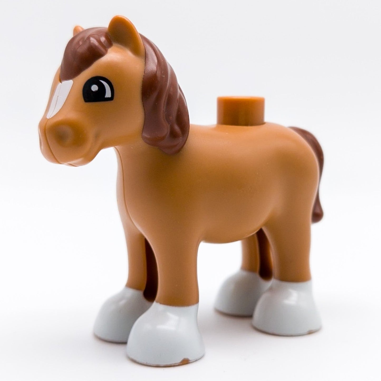 LEGO DUPLO Pferd Fohlen Braun Hufe Grau Reiten Tier horse05c01pb04 - nerdyvana.com