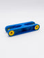 LEGO DUPLO Toolo 6279c01 Arm 2x6 Triangular Screw Ends blau gelb Ersatzteil - nerdyvana.com