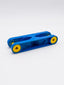 LEGO DUPLO Toolo 6279c01 Arm 2x6 Triangular Screw Ends blau gelb Ersatzteil - nerdyvana.com