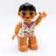 LEGO DUPLO Zirkus Seiltänzerin Frau Figur weißes Dress Sterne Makeup 47394pb111 - nerdyvana.com