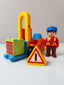 PLAYMOBIL 1.2.3 Junior Figuren - Set mit Gabelstapler & Zubehör nerdycustom - nerdyvana.com