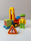 PLAYMOBIL 1.2.3 Junior Staplerfahrer Klaus Gabelstapler Lager nerdycustom - nerdyvana.com