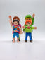 PLAYMOBIL Figuren-Set Familie Mutter Vater Tochter Sohn nerdycustom MOC Edition - nerdyvana.com