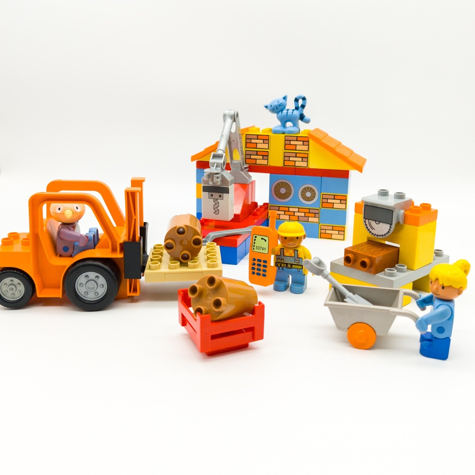 LEGO DUPLO Bob der Baumeister Sägewerk Wendy Kuschel Knolle Stapler nerdycustom Zweitbild