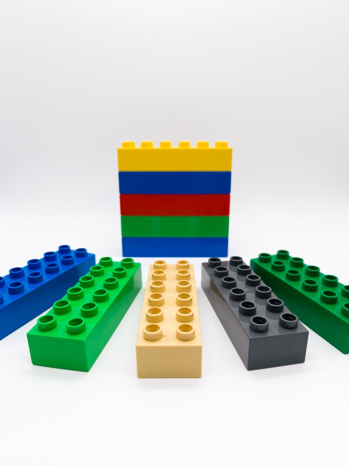 LEGO DUPLO 10x lange Bausteine 2x6 (12 Noppen) bunt gemischt gereinigt 2300 Zweitbild