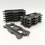 10x LEGO DUPLO Eisenbahn Schienen Gleise Gerade Neu Grau 6377 Dark Bluish Gray - nerdyvana.com