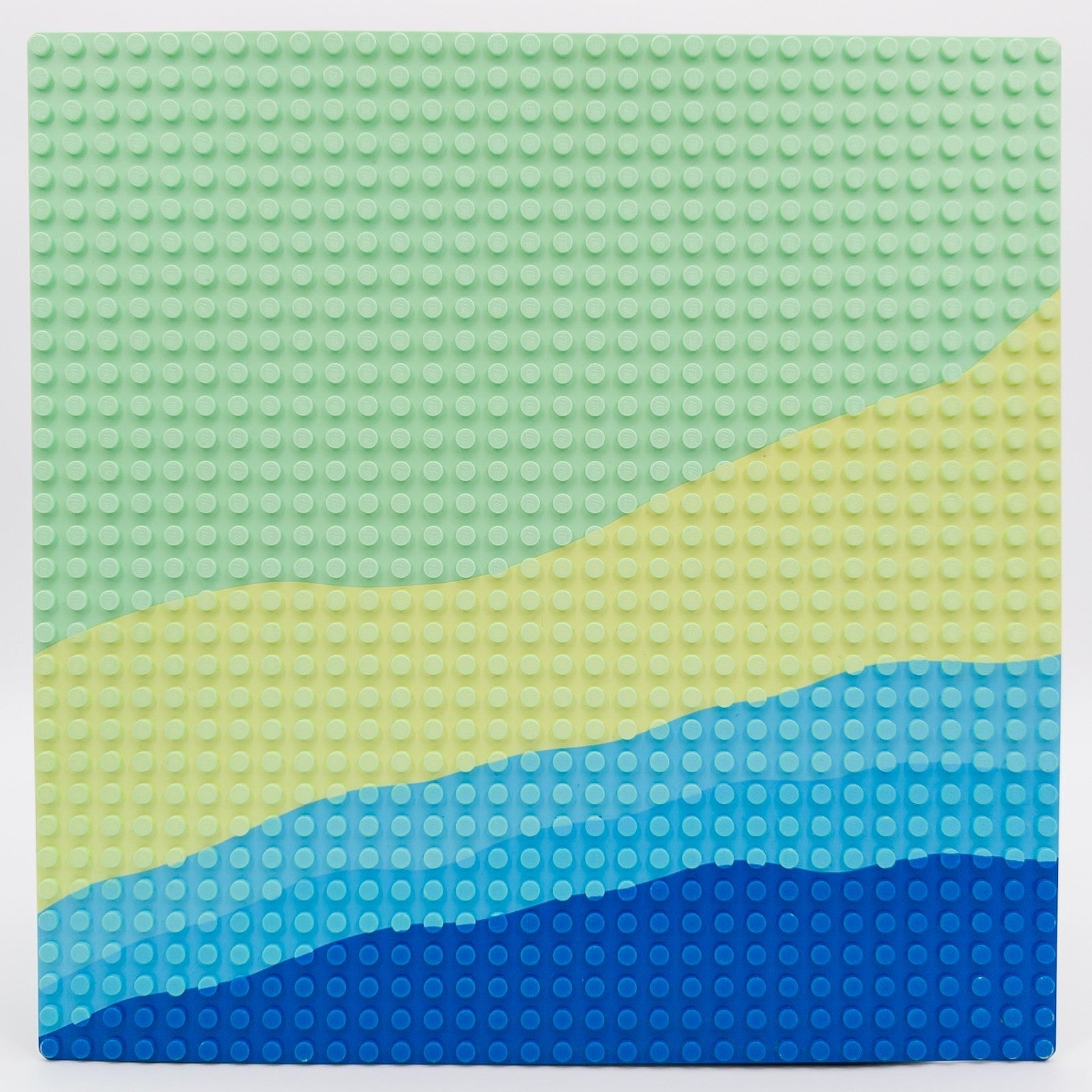 1x LEGO 3811 Grundplatte 32x32 Paradisa Sand Meer Town blau grün beige gereinigt Zweitbild