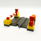1x LEGO DUPLO Eisenbahn Schienen Bahnübergang dark gray 2701 2 Schranken GRW - nerdyvana.com