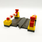 1x LEGO DUPLO Eisenbahn Schienen Bahnübergang dark gray 2701 2 Schranken GRW - nerdyvana.com