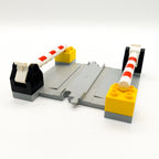 1x LEGO DUPLOEisenbahn Schienen Bahnübergang light gray 2701 2 Schranken SWR - nerdyvana.com