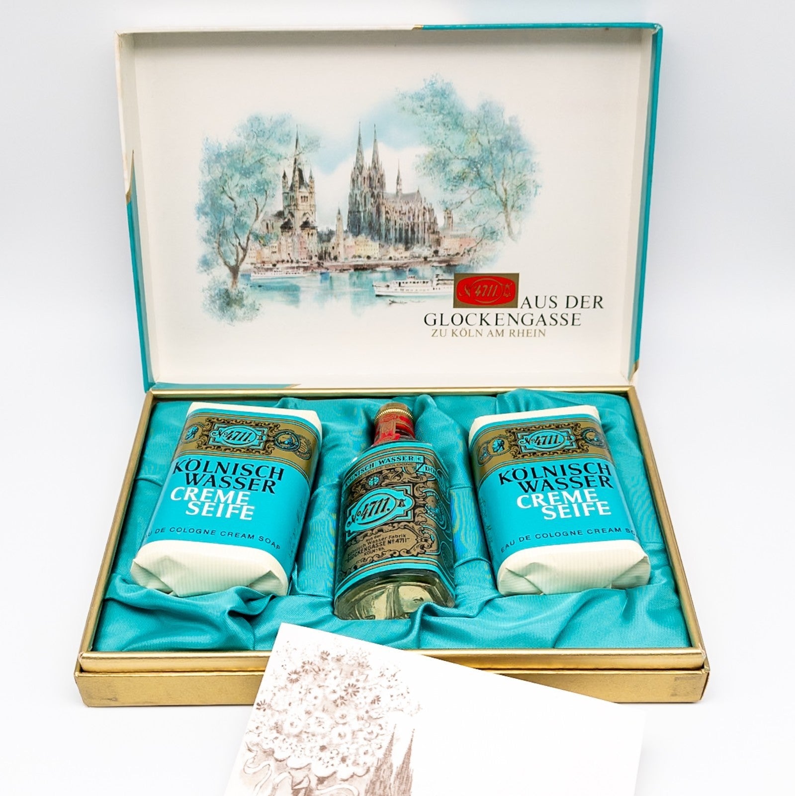 4711 Geschenkset Vintage Eau de Cologne 50ml + 2 Creme Seifen OVP NEU - nerdyvana.com Hauptbild
