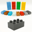 5x LEGO DUPLO Stein 2x3 Noppen farbenfroh 6er Bausteine bunt 87084 Handwäsche - nerdyvana.com