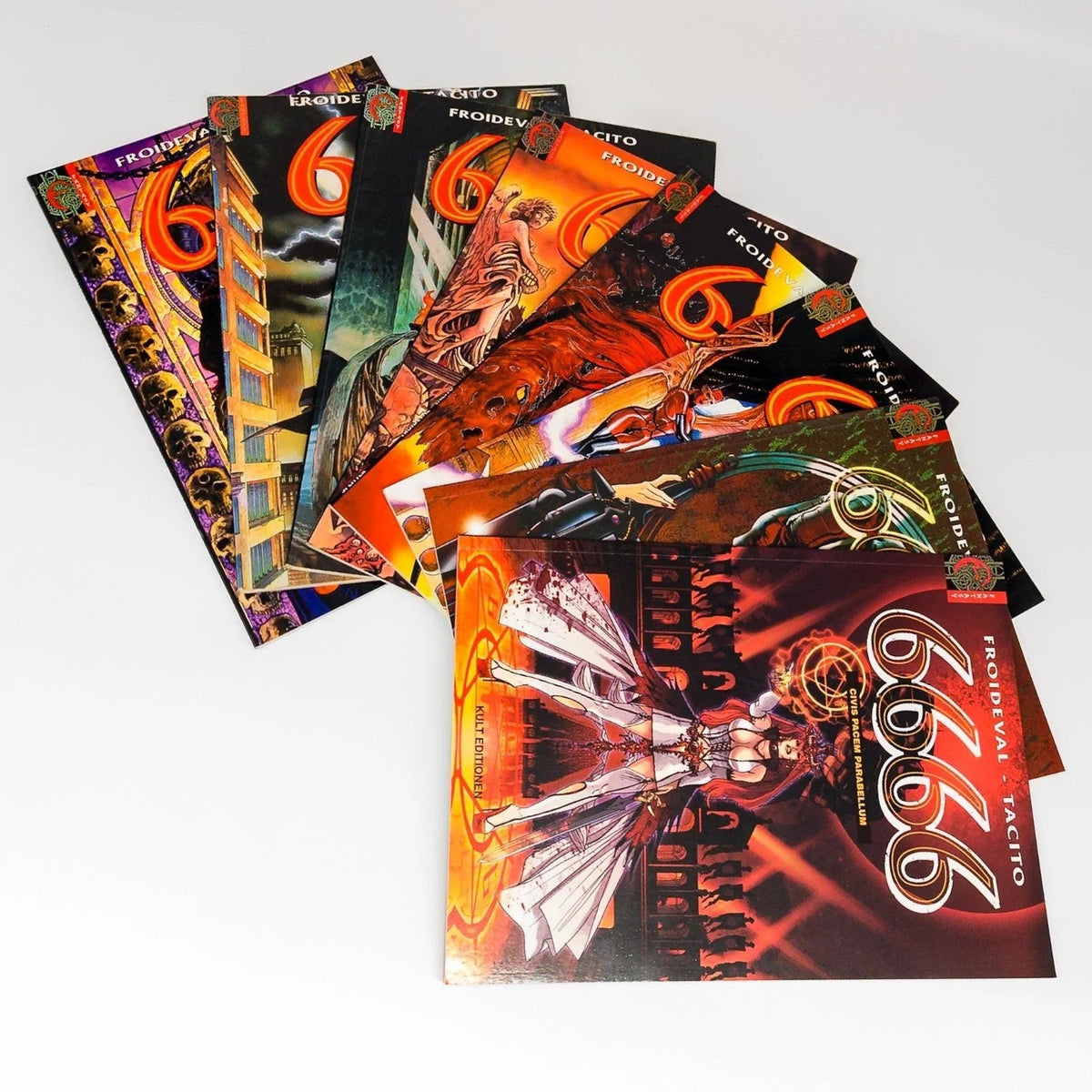 666 / 6666 Comicreihe Komplettset 1–8 Froideval Tacito Splitter & Kult Editionen - nerdyvana.com