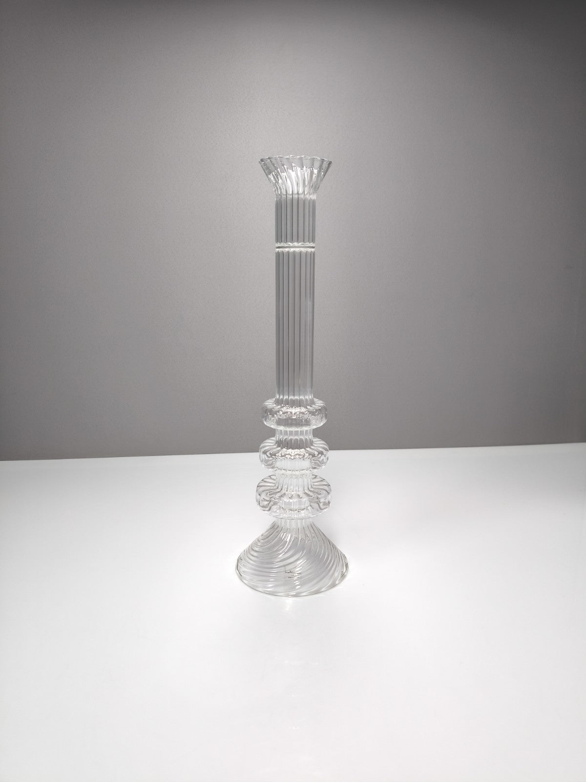 6er Set Mathias Paris Kristall Kerzenhalter 36cm Signiert OVP Baccarat Designer - nerdyvana.com