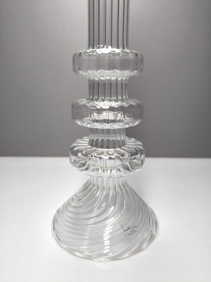 6er Set Mathias Paris Kristall Kerzenhalter 36cm Signiert OVP Baccarat Designer - nerdyvana.com