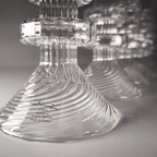 6er Set Mathias Paris Kristall Kerzenhalter 36cm Signiert OVP Baccarat Designer - nerdyvana.com