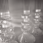 6er Set Mathias Paris Kristall Kerzenhalter 36cm Signiert OVP Baccarat Designer - nerdyvana.com