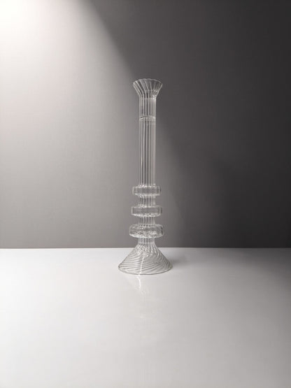 6er Set Mathias Paris Kristall Kerzenhalter 36cm Signiert OVP Baccarat Designer - nerdyvana.com