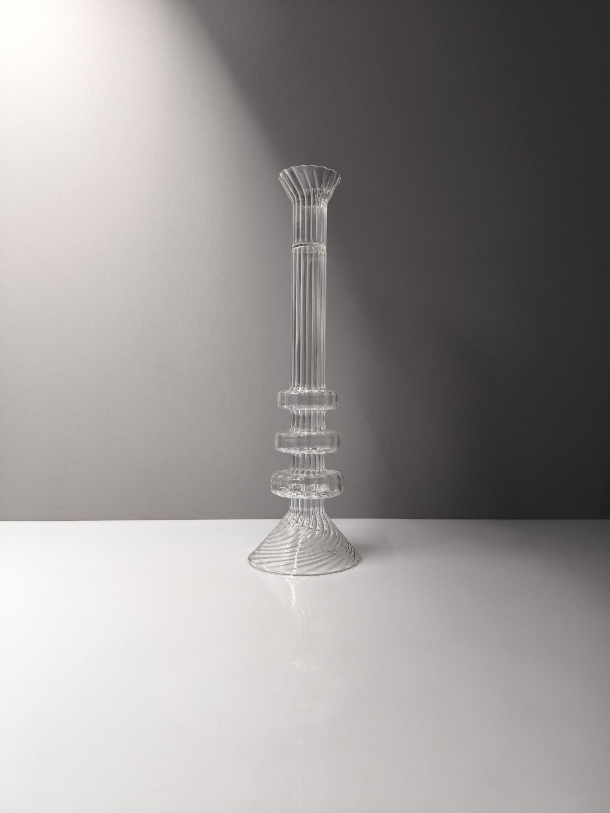 6er Set Mathias Paris Kristall Kerzenhalter 36cm Signiert OVP Baccarat Designer - nerdyvana.com