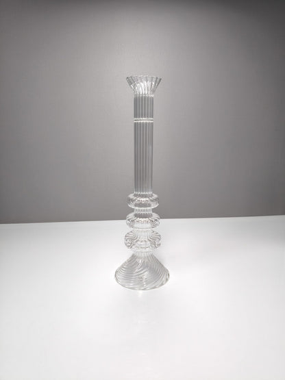 6er Set Mathias Paris Kristall Kerzenhalter 36cm Signiert OVP Baccarat Designer - nerdyvana.com