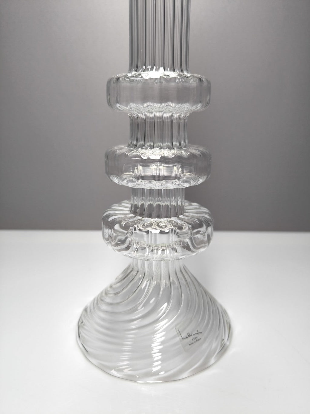 6er Set Mathias Paris Kristall Kerzenhalter 36cm Signiert OVP Baccarat Designer - nerdyvana.com