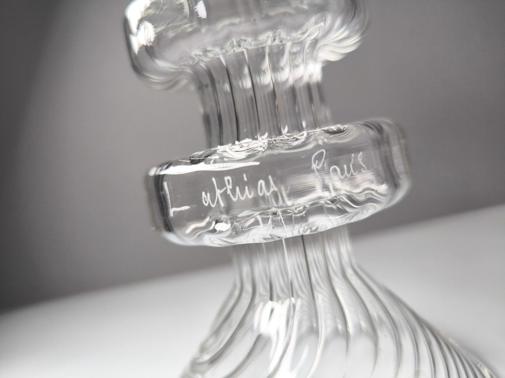 6er Set Mathias Paris Kristall Kerzenhalter 36cm Signiert OVP Baccarat Designer - nerdyvana.com