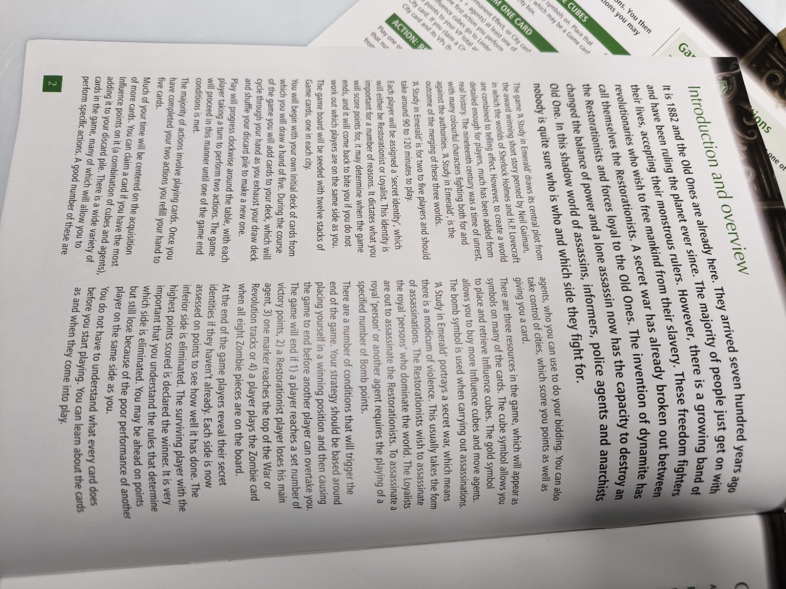 A Study in Emerald Brettspiel 1st Ed 2013 Wallace Gaiman Cthulhu OOP TOP - nerdyvana.com