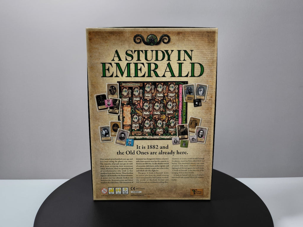 A Study in Emerald Brettspiel 1st Ed 2013 Wallace Gaiman Cthulhu OOP TOP - nerdyvana.com