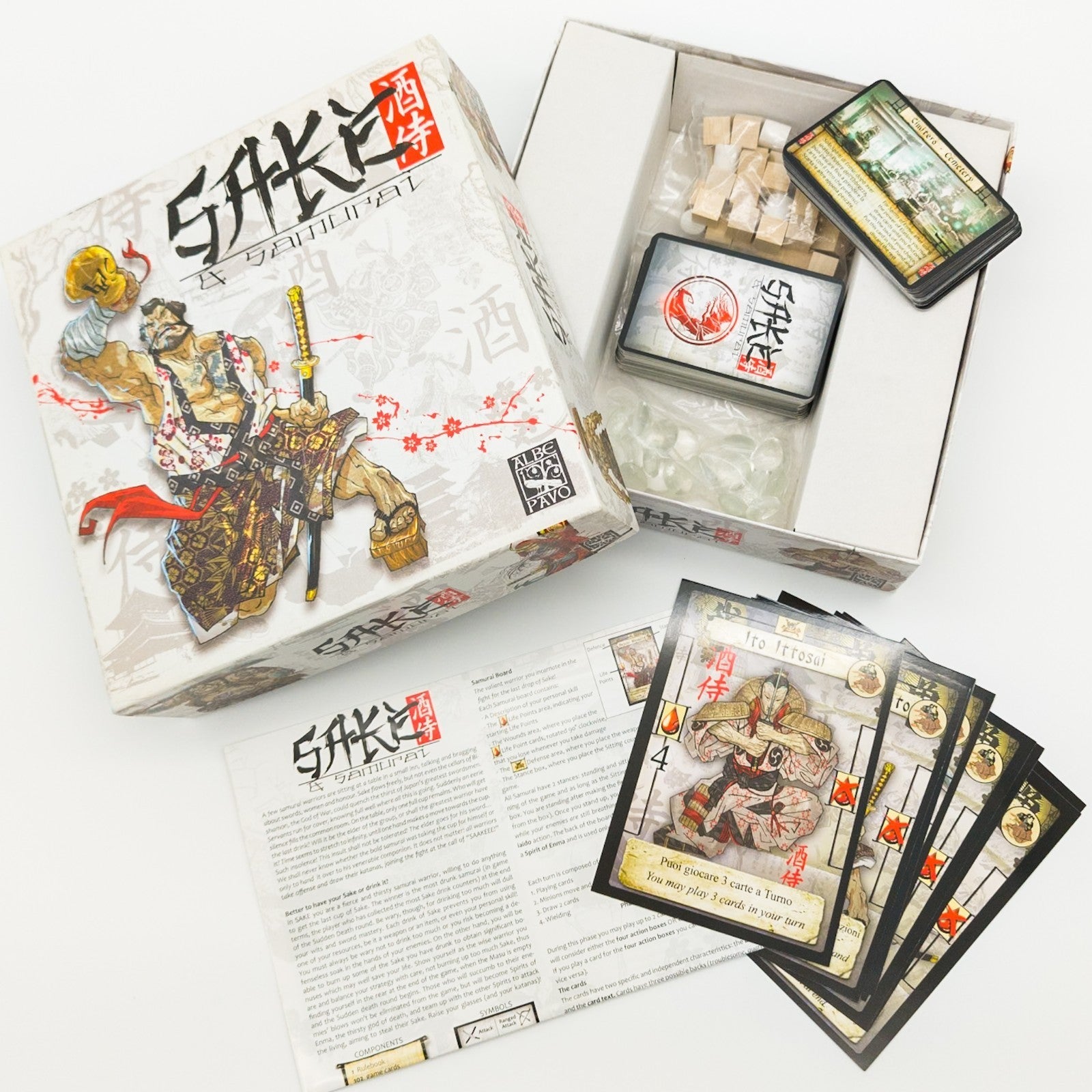 Albe Pavo Sake & Samurai Kartenspiel komplett Sammlerzustand 2011 - nerdyvana.com