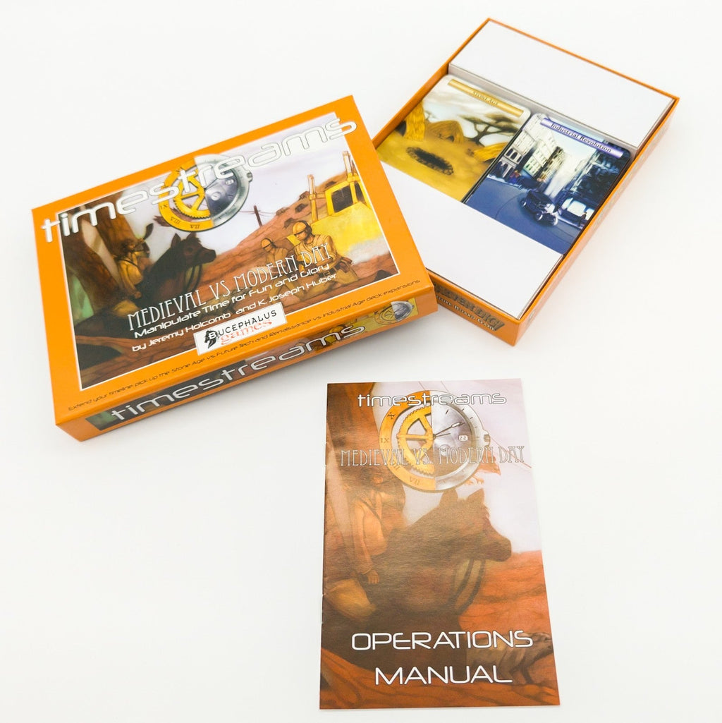 Bucephalus Games Timestreams Medieval vs Modern Day Kartenspiel 2009 Sammler - nerdyvana.com