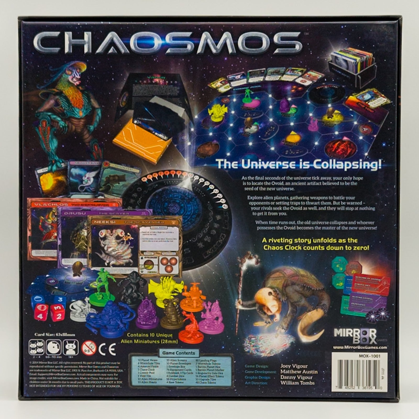 Chaosmos Taktik Brettspiel Mirror Box Games komplett Sammlerzustand 2014 Zweitbild