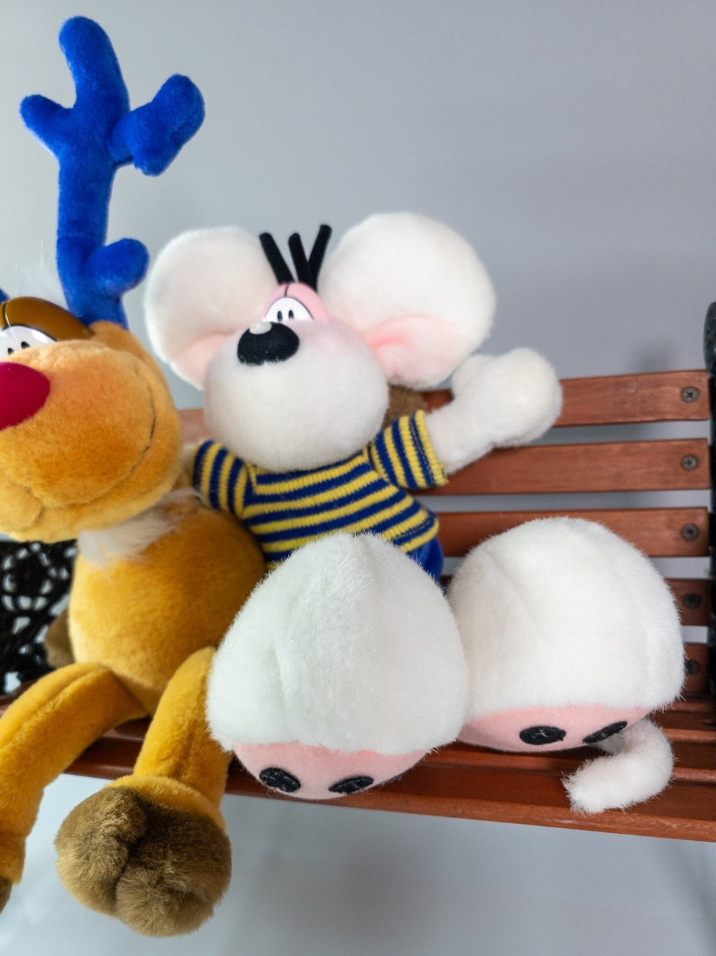 Depesche Diddl Maus Plüschfigur mit Rentier Rudolph Stofftier 90er Rarität - nerdyvana.com
