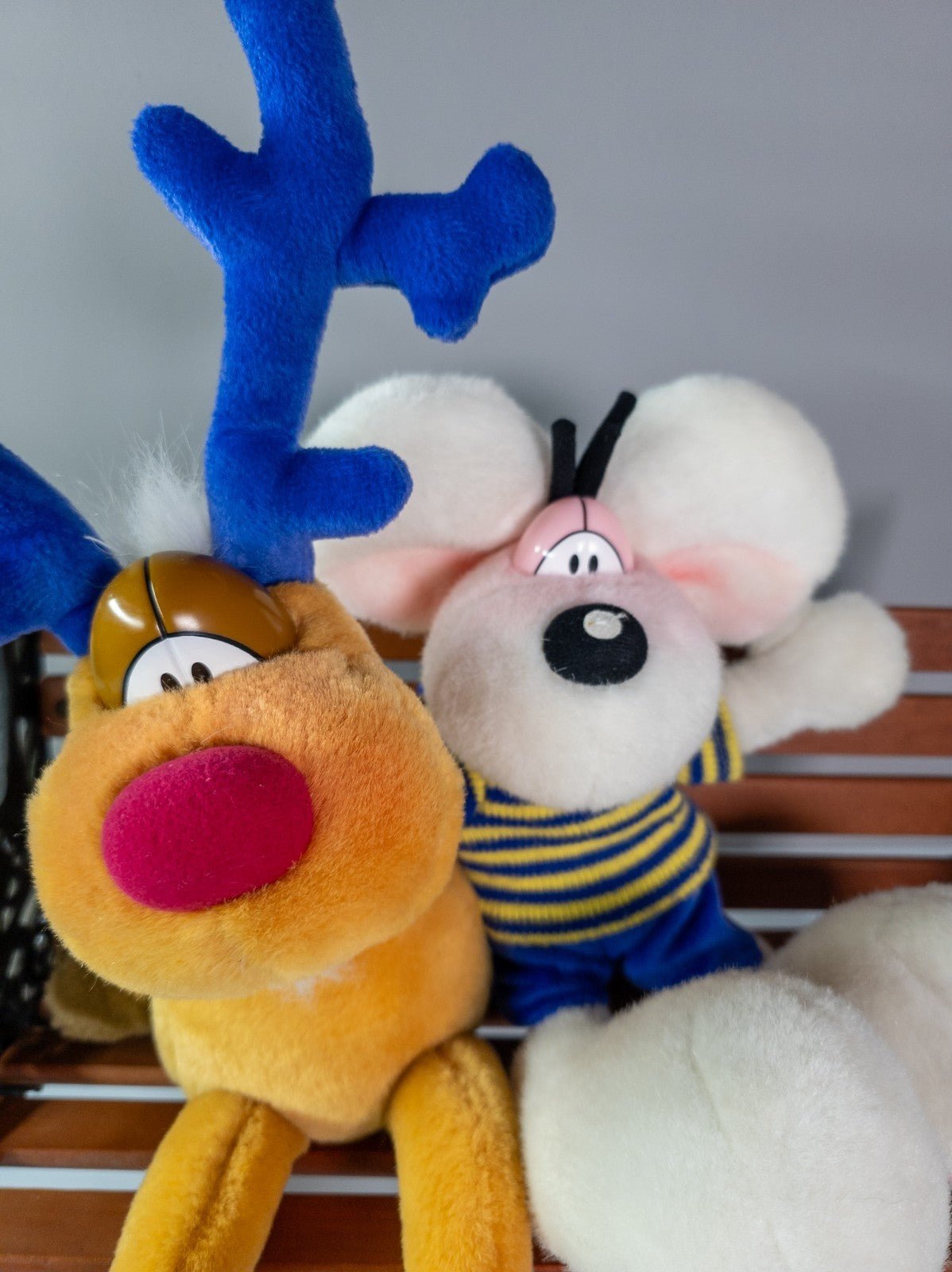 Depesche Diddl Maus Plüschfigur mit Rentier Rudolph Stofftier 90er Rarität - nerdyvana.com