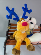 Depesche Diddl Maus Plüschfigur mit Rentier Rudolph Stofftier 90er Rarität - nerdyvana.com