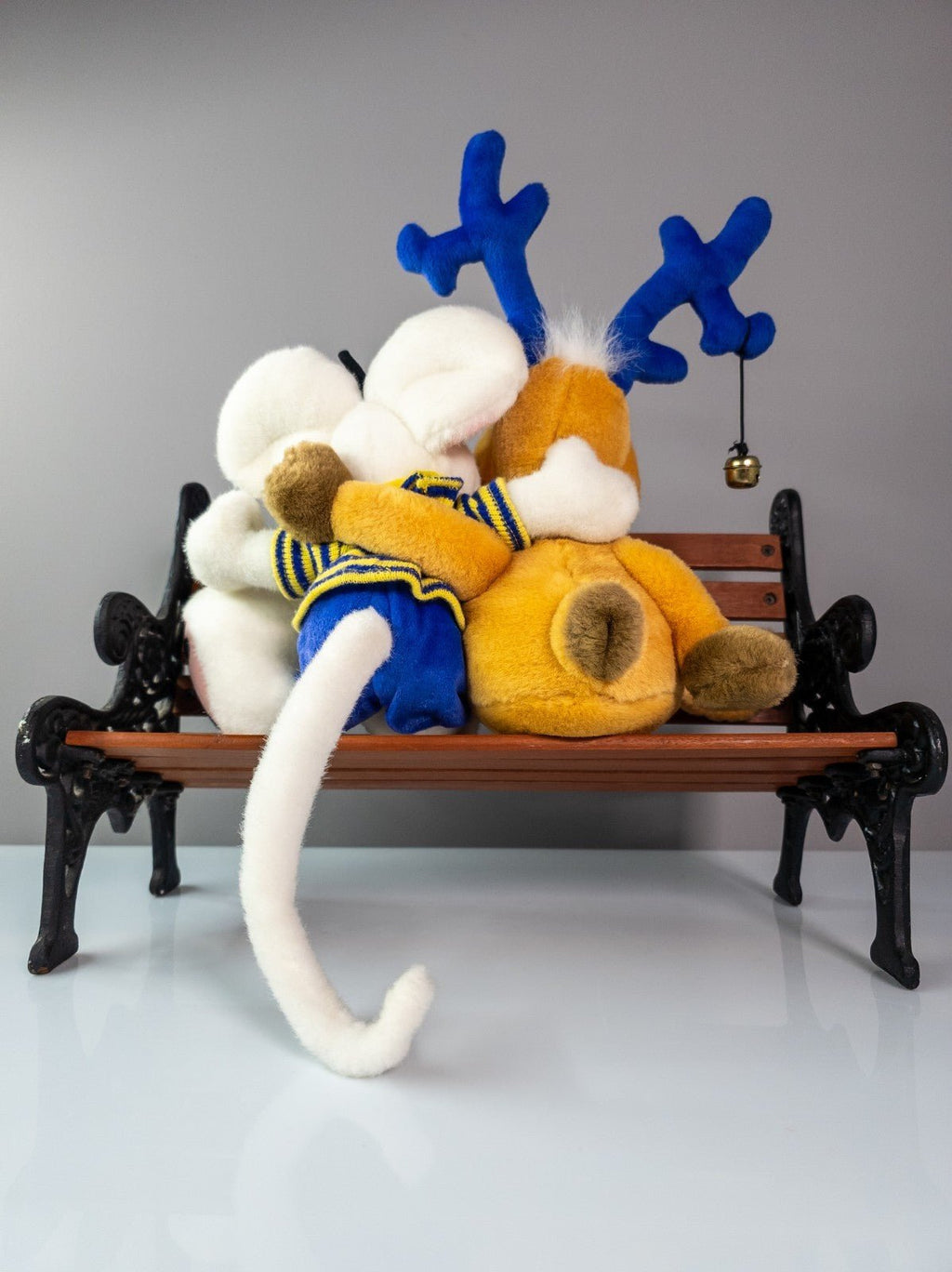 Depesche Diddl Maus Plüschfigur mit Rentier Rudolph Stofftier 90er Rarität - nerdyvana.com